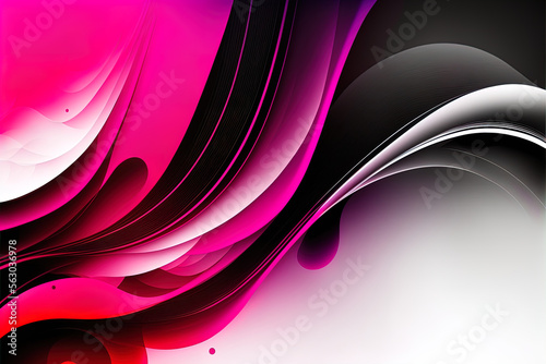 Pink, black, and white colors are used in this stock illustration for a background with space for design.