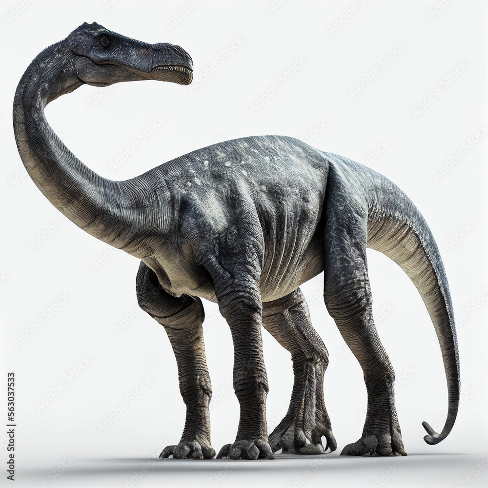 Fototapeta premium Argentinosaurus full body image with white background ultra realistic