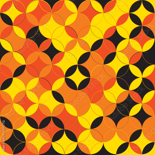 Seamless pattern vector abstract background color random geometric pattern for wall modern design or fabric shirt or gift wrapping papers and pastel color wallpaper or grid line.