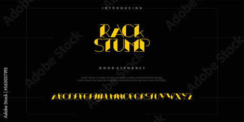 Modern abstract digital alphabet font. Minimal technology typography, Creative urban sport fashion futuristic font and with numbers. vector illustration