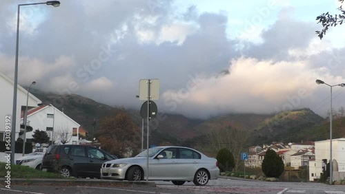 car in the mountains