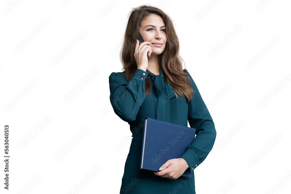 Business person Woman office using office employee's phone and tablet, isolated transparent background. Business person Woman office using office employee's phone and tablet, isolated transparent background.