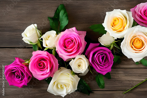 bouquet of pink roses