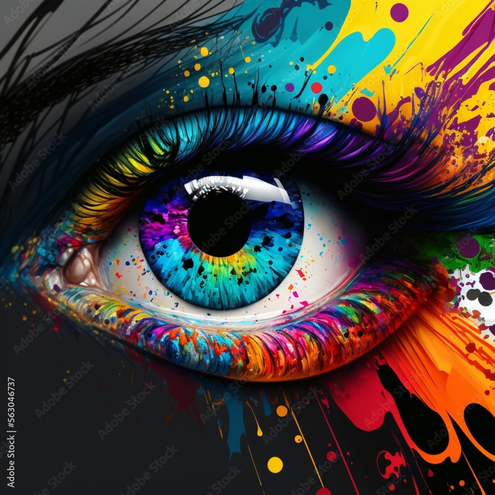Colorful eye abstract