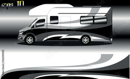 racing background vector for camper car wraps and more