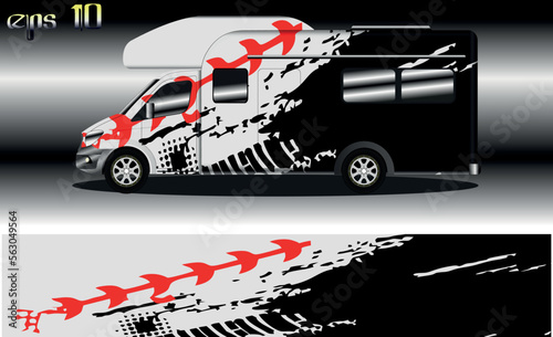racing background vector for camper car wraps and more