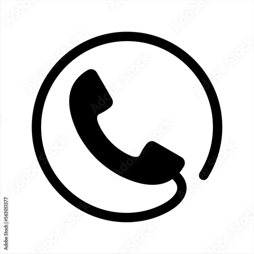 Phone icon in trendy flat style. Telephone symbol.Call icon modern symbol for graphic and web design. Vector illustration on white background