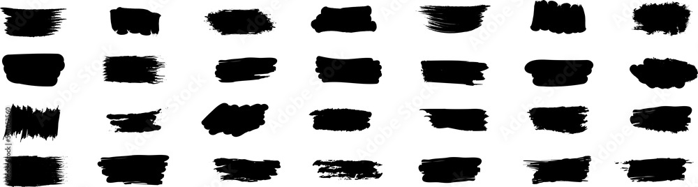 Φωτογραφία Collection of paintbrushes, grunge paint