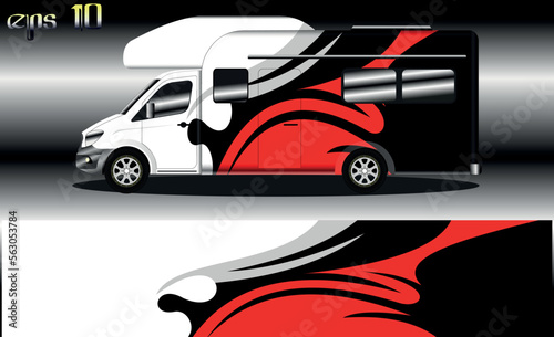 racing background vector for camper car wraps and more