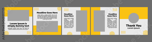 carousel mockup template for social media posts. banner template for advertising