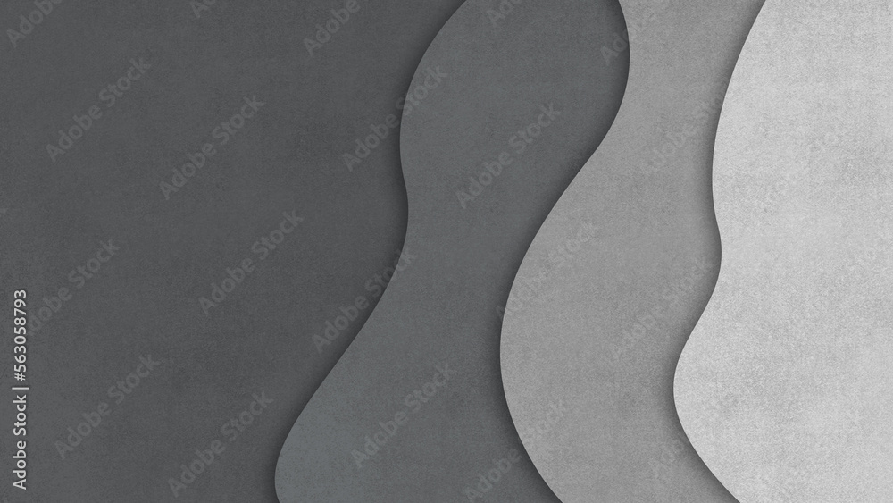 Abstract grey papercut style layers background Abstract grey papercut style layers background