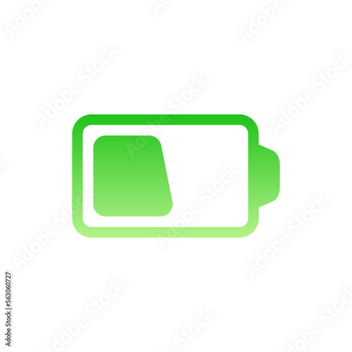 partial flat gradient icon