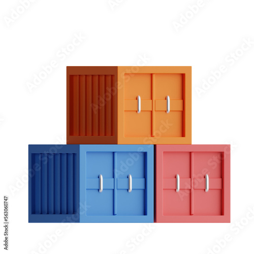 Wallpaper Mural 3d container icon Torontodigital.ca