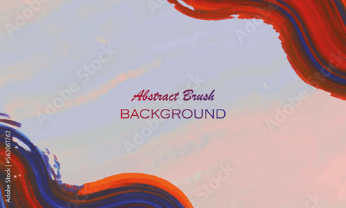 abstract wavy brush in red and blue background