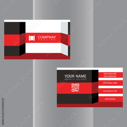 Corporate or Personal Visiting Card or Business Card Design Template