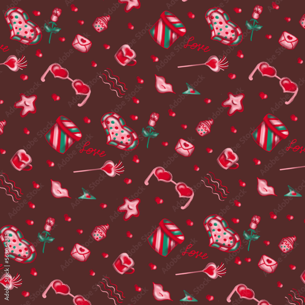 seamless background with hearts valentines day heart seamless background with hearts valentines day heart