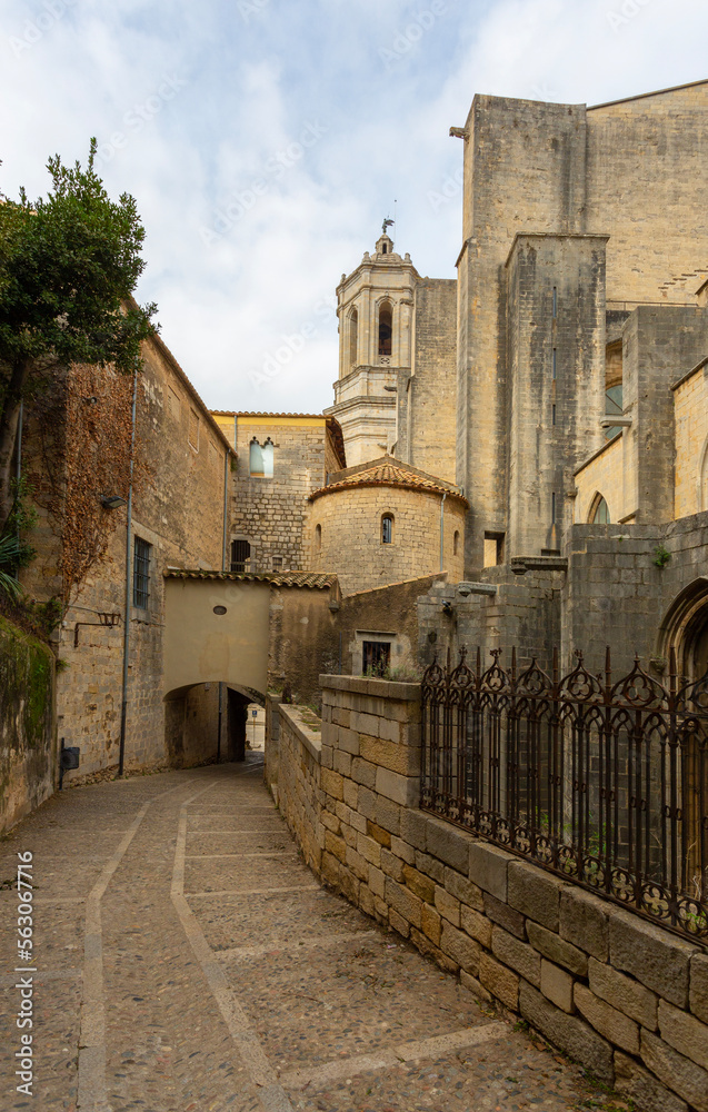 Panoramic views of the ancient city of Girona