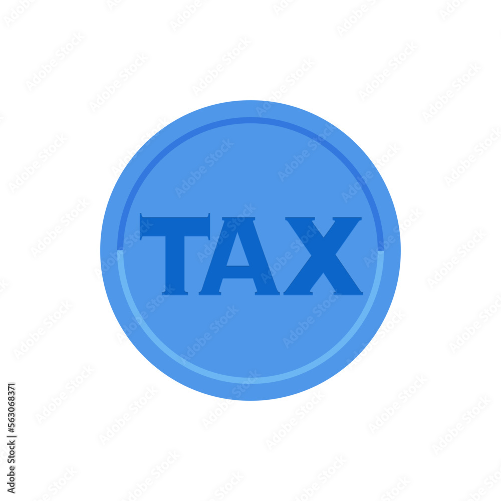 TAXの文字の刻印が入った青いコイン - 青色申告・税金・納税のイメージ素材
TAXの文字の刻印が入った青いコイン - 青色申告・税金・納税のイメージ素材