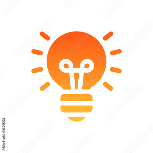 idea flat gradient icon