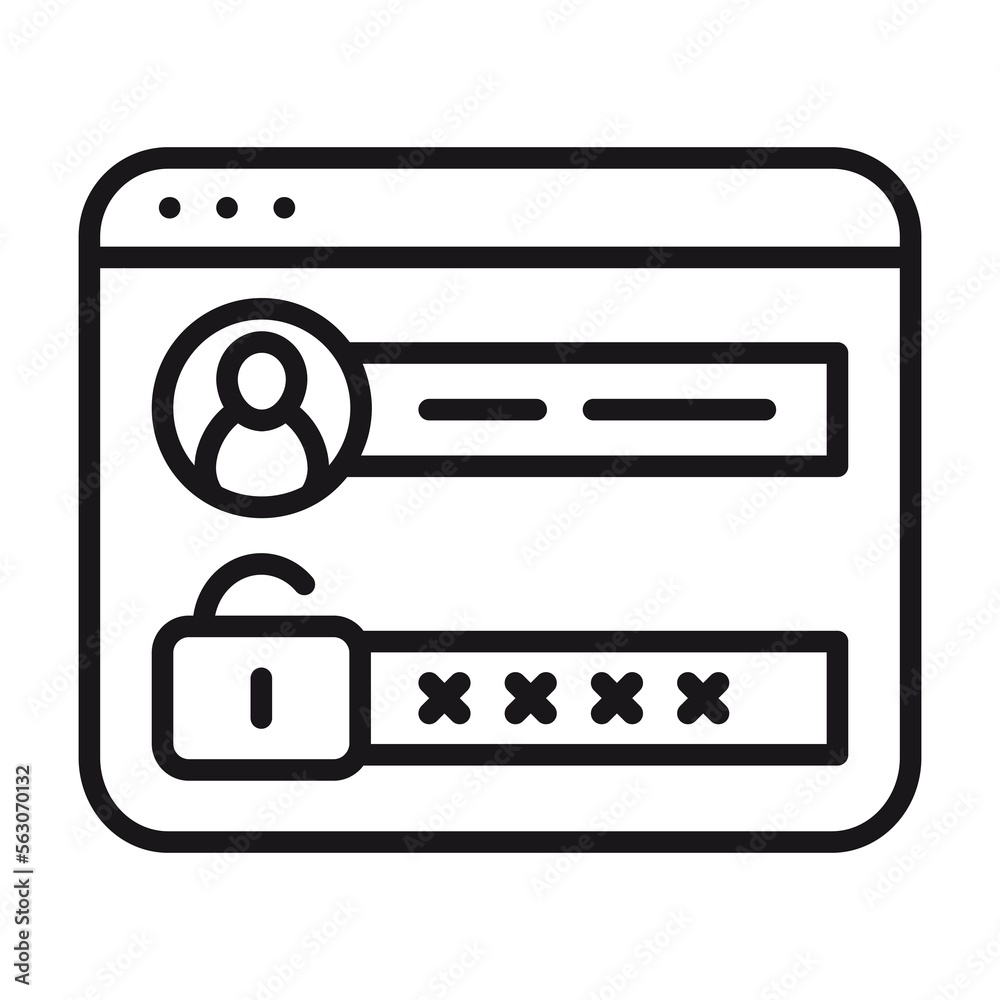 ogin icon in flat style. Password access vector illustration.Padlock,Password,Security System ogin icon in flat style. Password access vector illustration.Padlock,Password,Security System