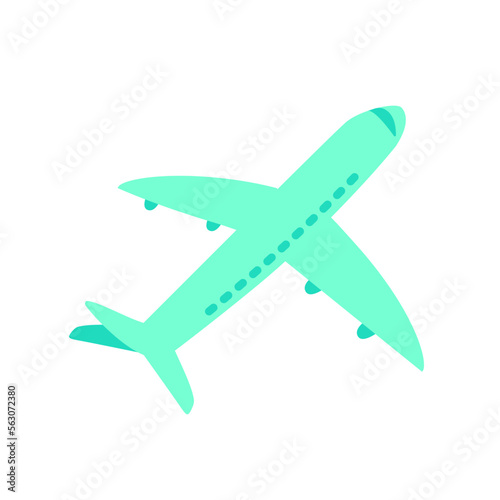 Commercial Airplane in Flight - Modern Aviation Technology - plane