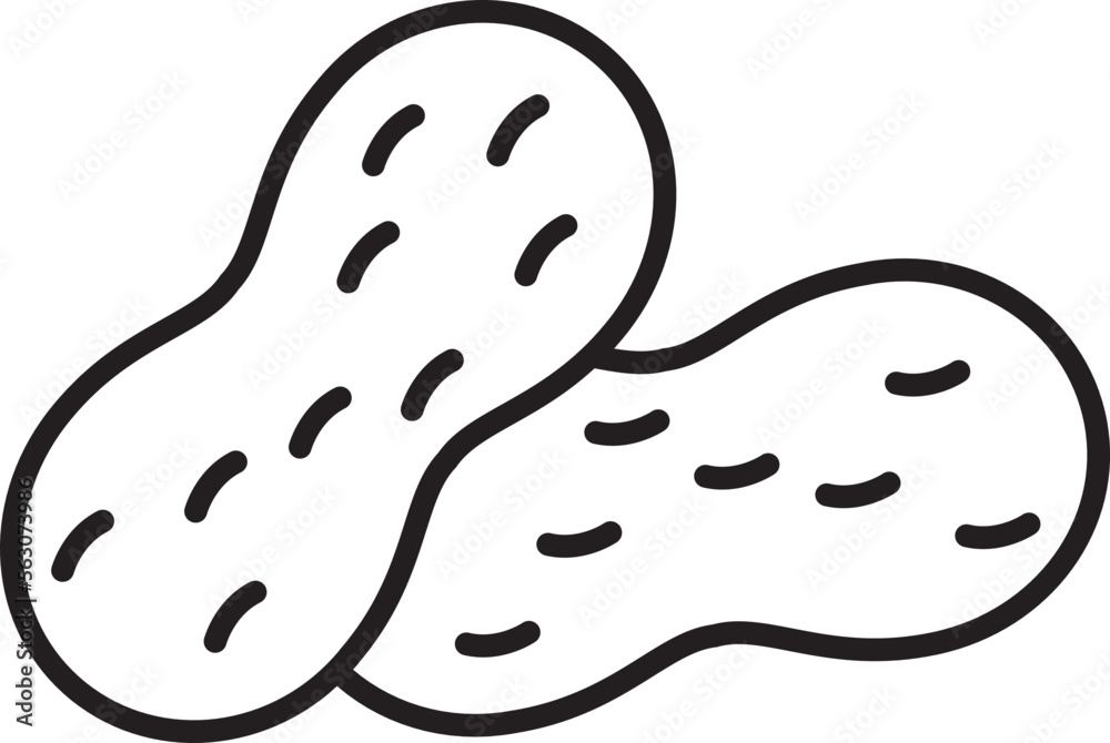 Obraz premium peanut icon