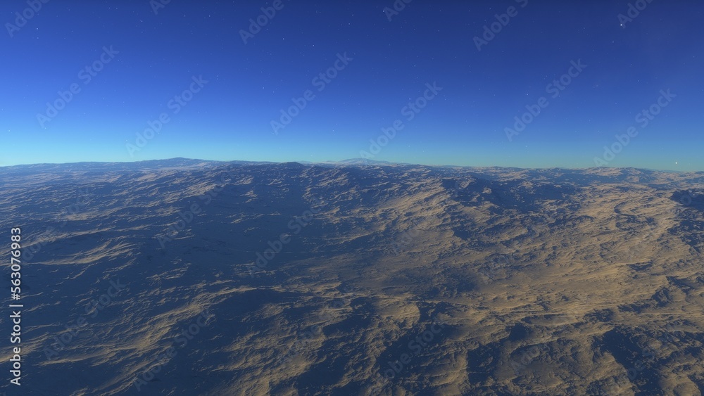 landscape on planet Mars, scenic desert scene on the red planet
landscape on planet Mars, scenic desert scene on the red planet