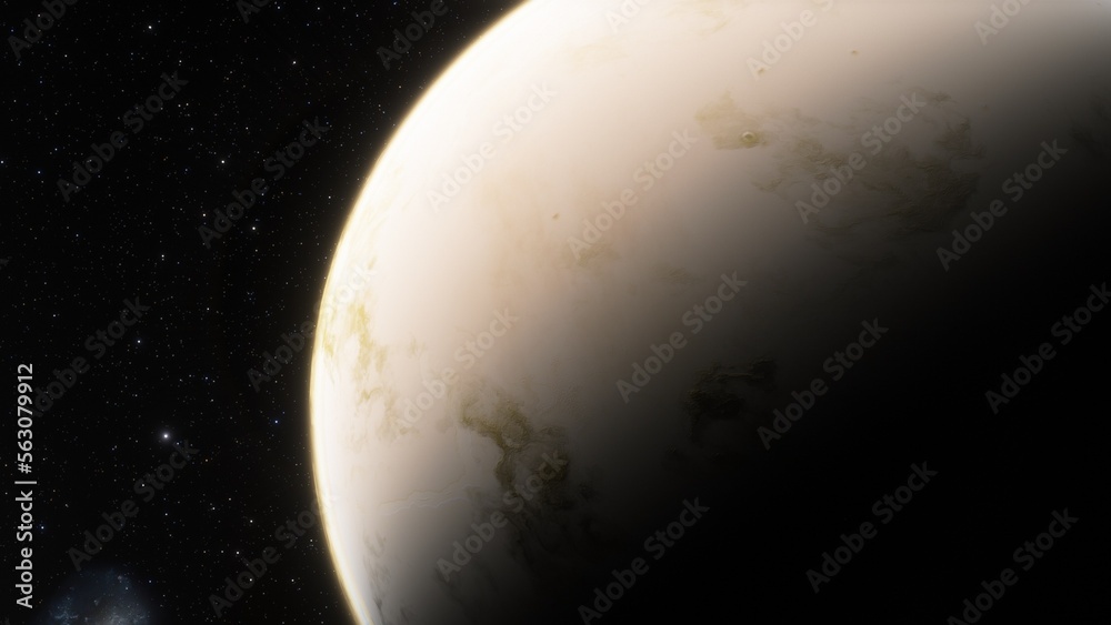 Fototapeta premium Abstract planets and space background 