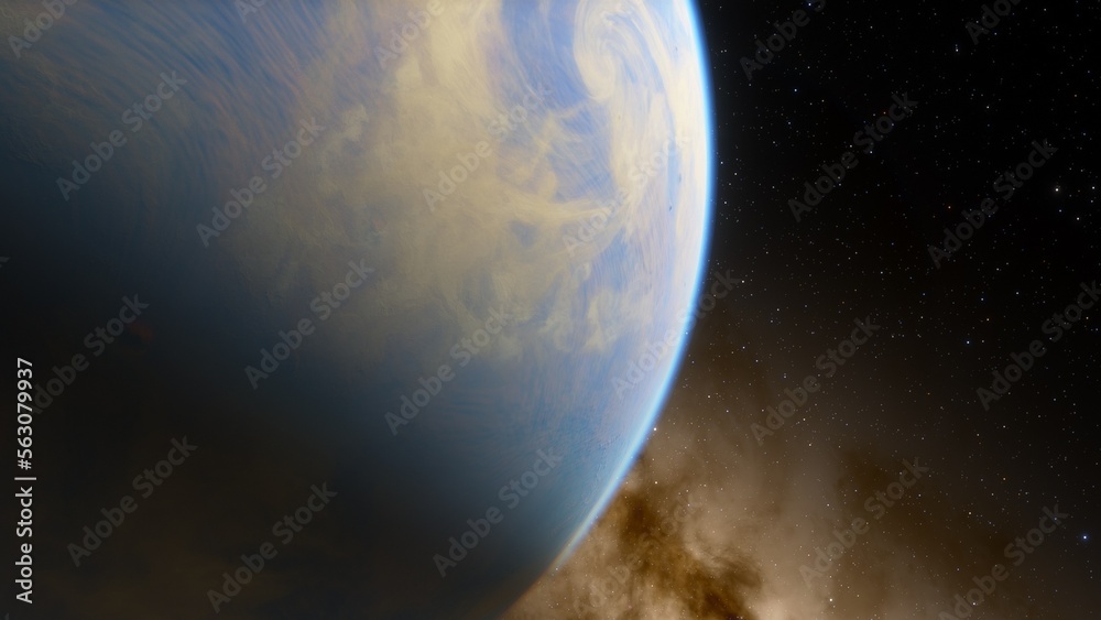 Fototapeta premium Abstract planets and space background