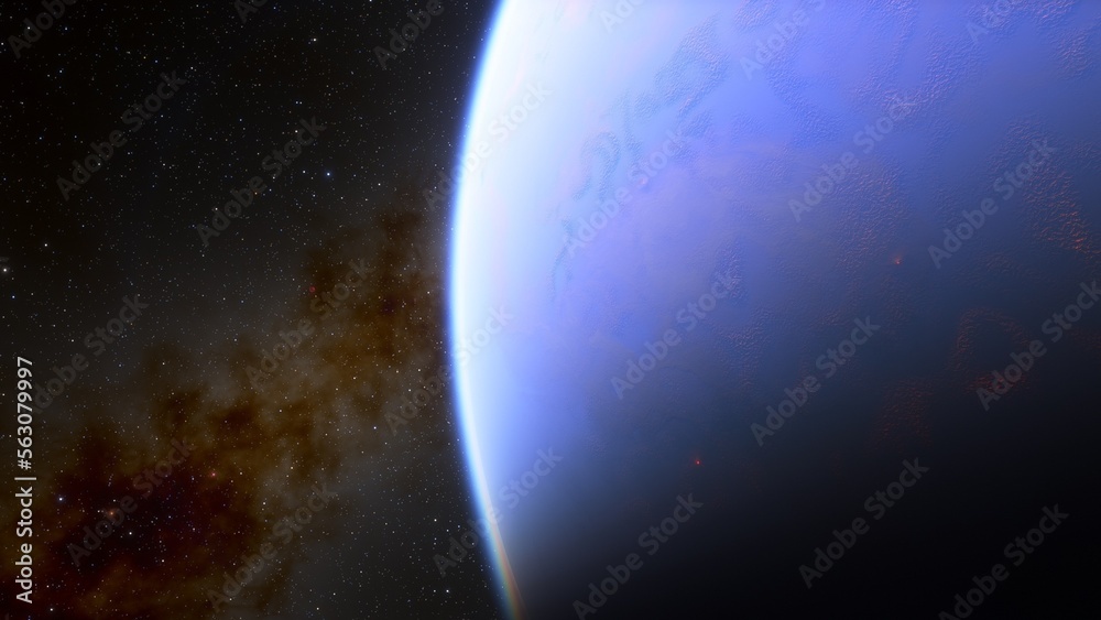 Obraz premium Abstract planets and space background 