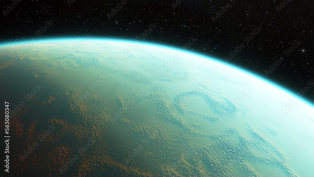 Obraz premium Planets and galaxy, science fiction wallpaper. Beauty of deep space. Billions of galaxy in the universe Cosmic art background 3d render 