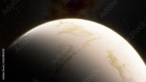 Planets and galaxy  science fiction wallpaper. Beauty of deep space. Billions of galaxy in the universe Cosmic art background 3d render 