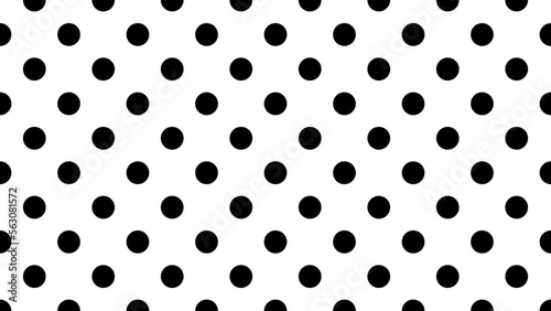 black colour polka dots pattern over white useful as a background