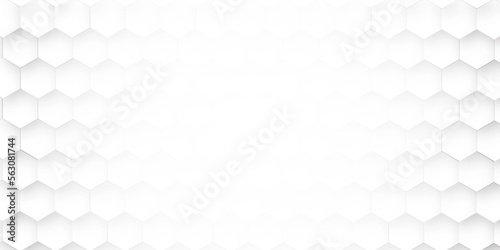 Fototapeta Naklejka Na Ścianę i Meble -  Abstract background with seamless geometric pattern . Geometry pattern hexagon. Hexagonal netting. Honeycomb background. Abstract vector background. 3D abstraction of nanotechnology and science .