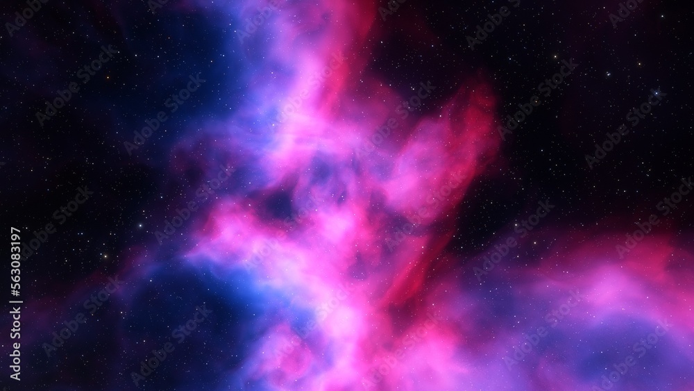 Naklejka premium nebula gas cloud in deep outer space 