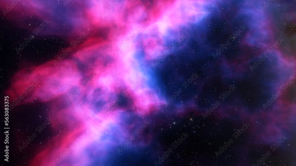 Naklejka premium nebula gas cloud in deep outer space 