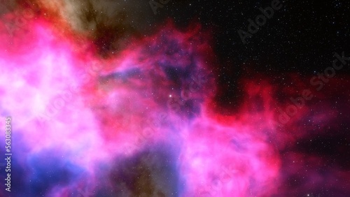 nebula gas cloud in deep outer space 