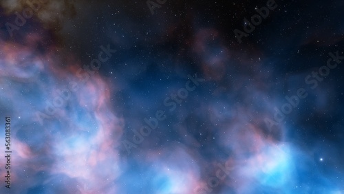 nebula gas cloud in deep outer space 