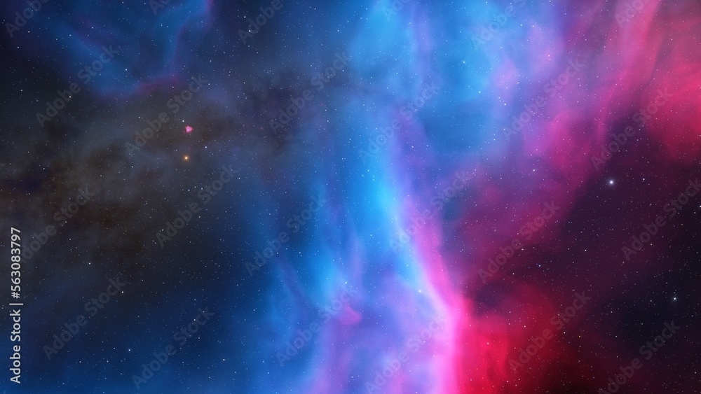 Cosmic background with a blue purple nebula and stars
Cosmic background with a blue purple nebula and stars