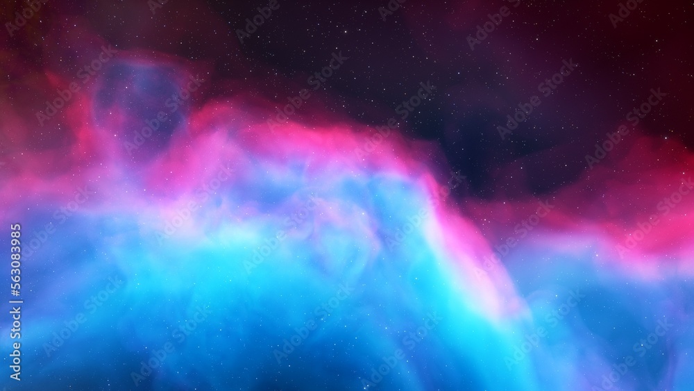 Cosmic background with a blue purple nebula and stars
Cosmic background with a blue purple nebula and stars