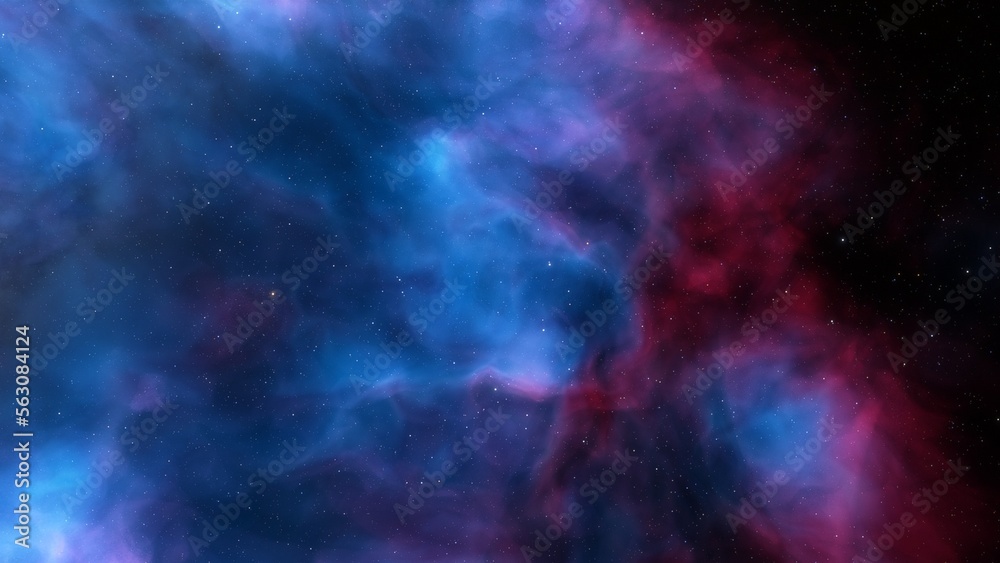 Fototapeta premium Night sky - Universe filled with stars, nebula and galaxy 