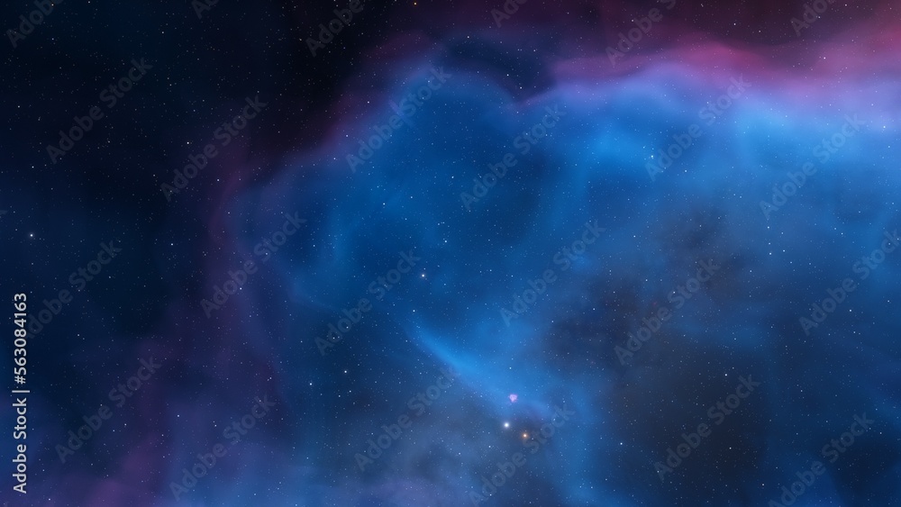 Fototapeta premium Night sky - Universe filled with stars, nebula and galaxy 