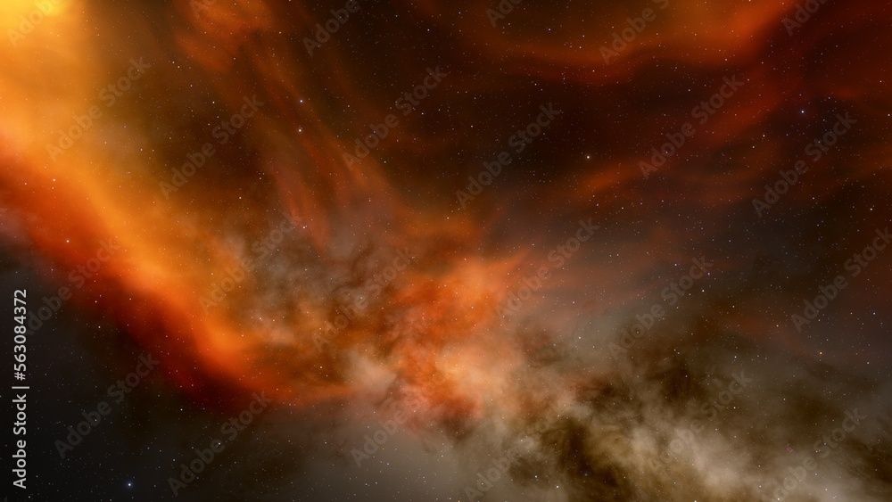 Space nebula, for use with projects on science, research, and education. Illustration
