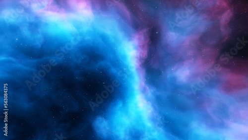 Space nebula, for use with projects on science, research, and education. Illustration 