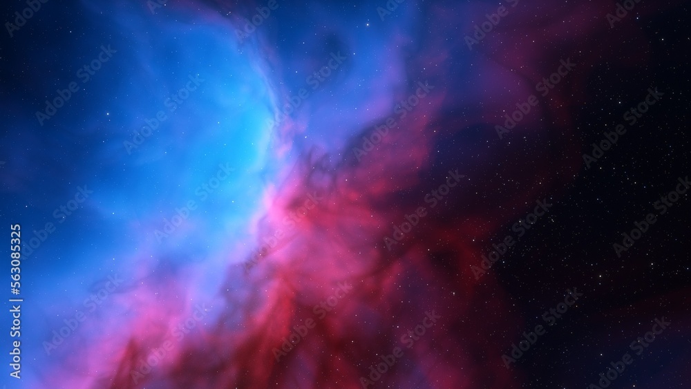 nebula gas cloud in deep outer space
