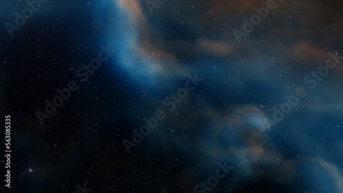 nebula gas cloud in deep outer space 