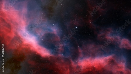 Space of night sky with cloud and stars 