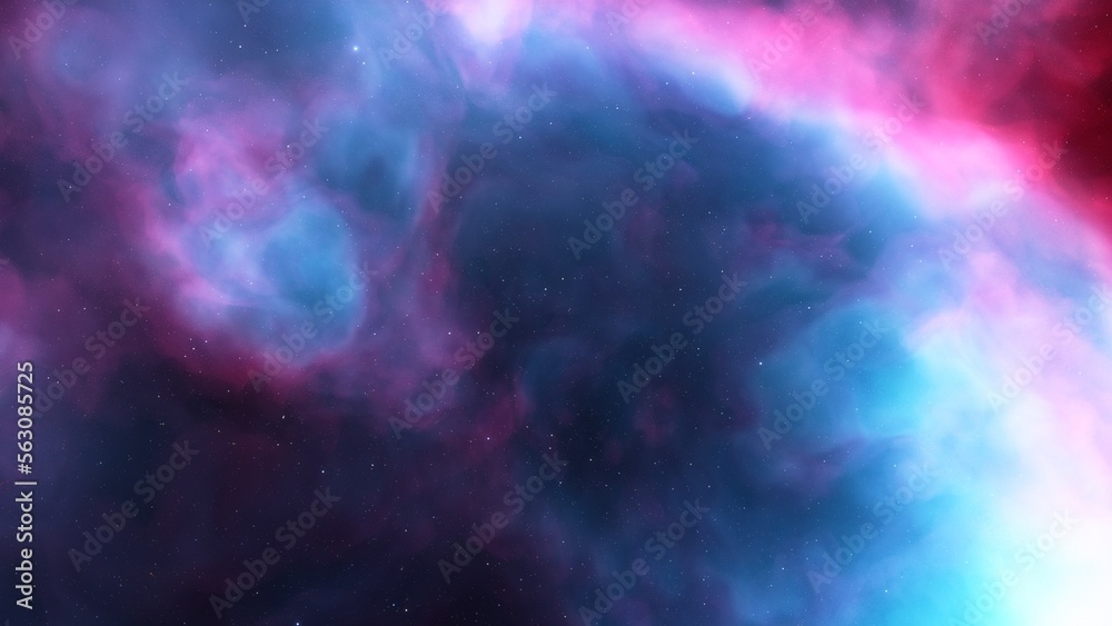 Universe filled with stars, nebula and galaxy
