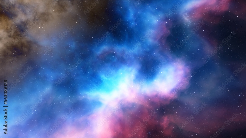 Space nebula, for use with projects on science, research, and education. Illustration
Space nebula, for use with projects on science, research, and education. Illustration