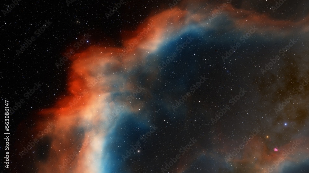 Space nebula, for use with projects on science, research, and education. Illustration
